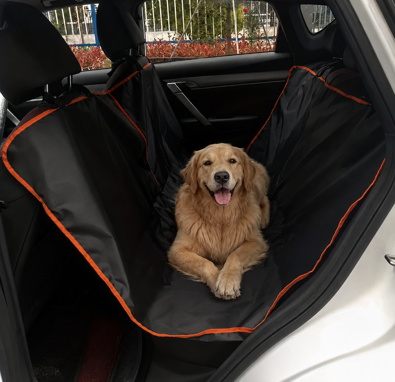 Honden Autostoelhoes Waterdicht - Krasbestendige Achterbank Beschermer met Hangmatfunctie