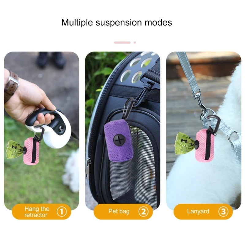 Poepzakjes Houder voor Hond - Pet Waste Bag Dispenser met Clip - Handig voor Wandelen