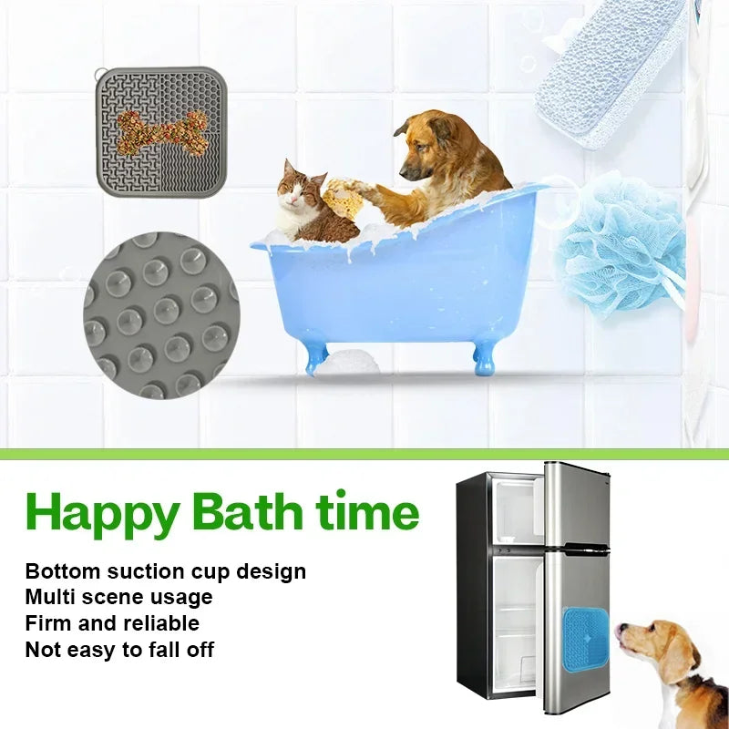 Likmat Hond en Kat - Slow Feeder Likpad met Zuignappen - Tegen Stress, Verveling en Schrokken